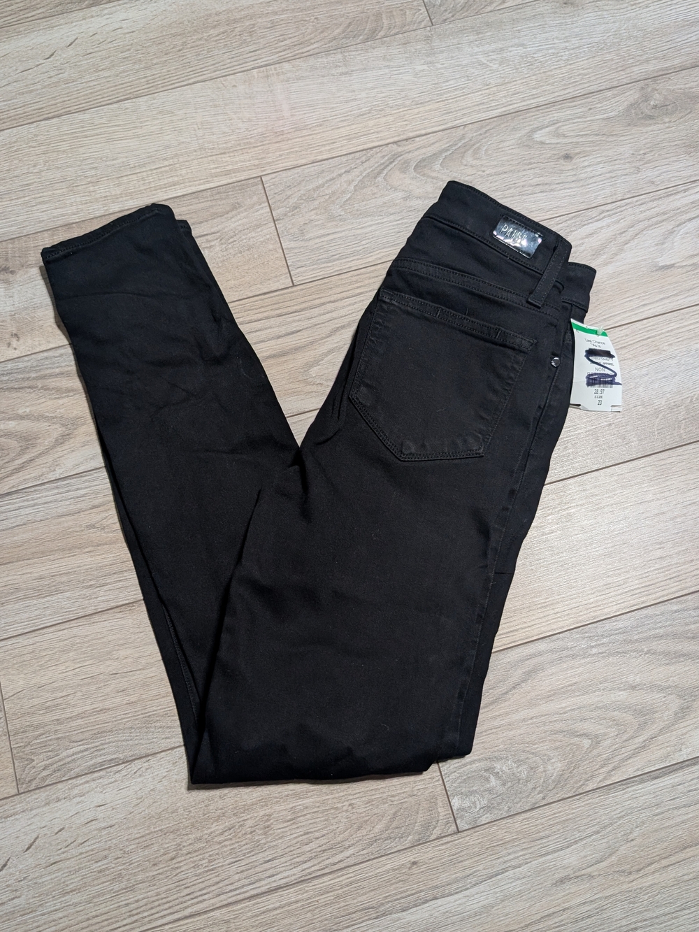 PAIGE Black Skinny Jeans - High Rise Stretch Denim